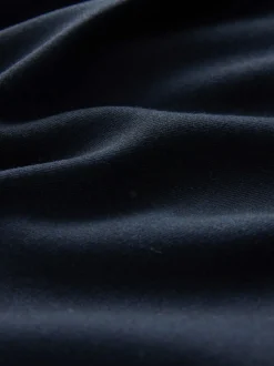 Next Navy Elastic Back Wide Leg Trousers With Wool New
