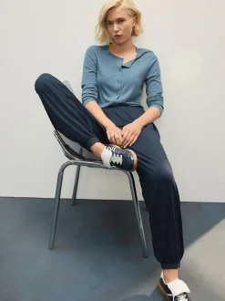 Next Jersey Harem Joggers Navy Hot