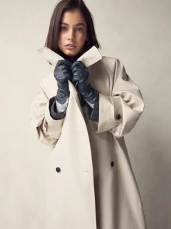 Next Navy Leather Gloves Discount