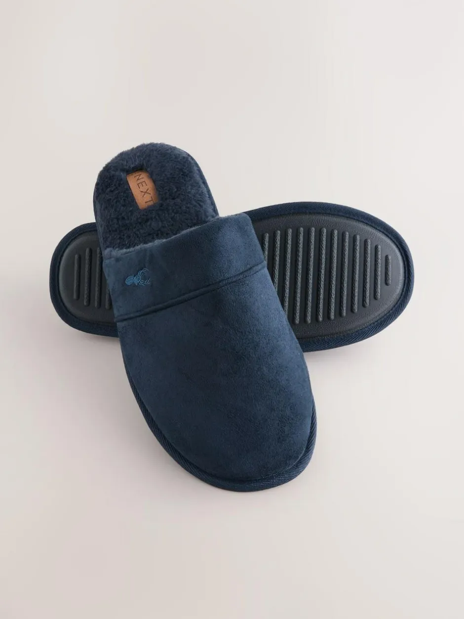 Next Mule Slippers Navy Outlet