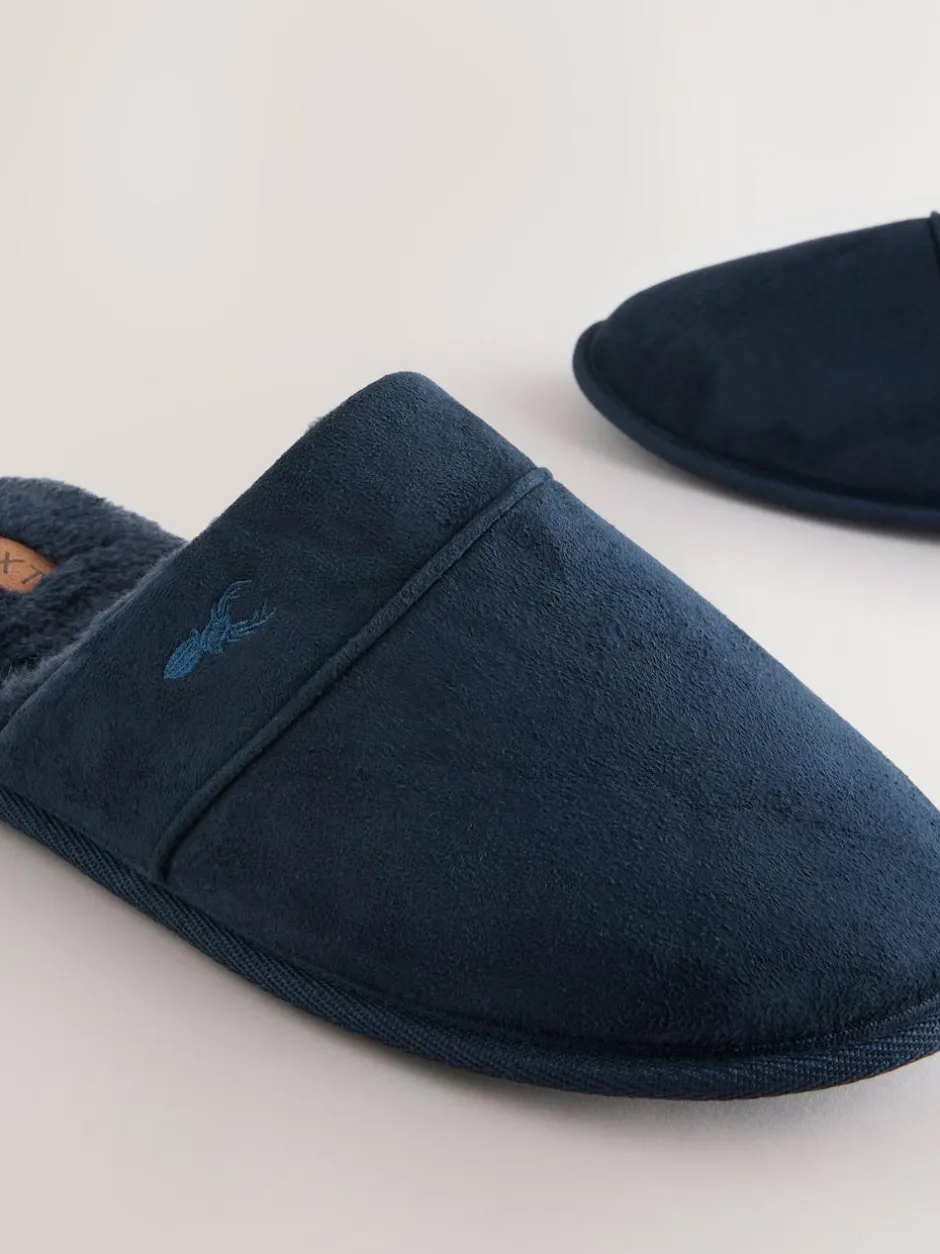 Next Mule Slippers Navy Outlet