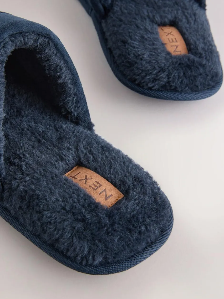 Next Mule Slippers Navy Outlet