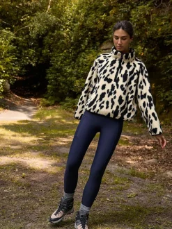 Next Outdoor Fleece Lined Warm Handle Leggings Navy New