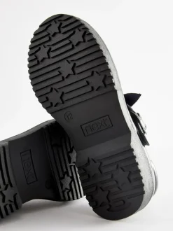 Next Standard Fit (F) Bow Chunky Mary Jane School Shoes Navy Patent Best