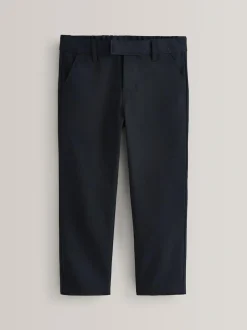 Next Plus Waist School Formal Trousers (3-17yrs) Navy