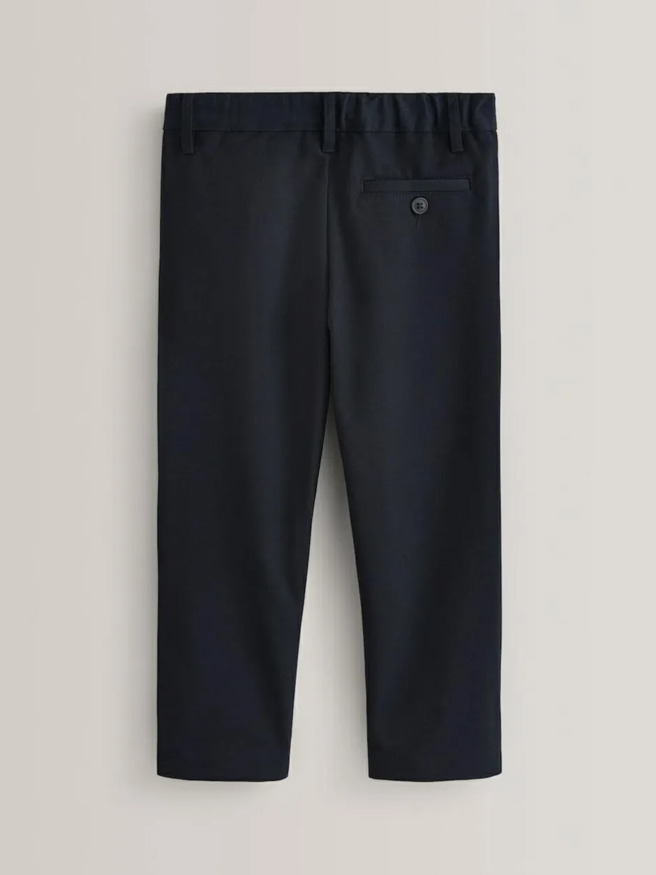 Next Plus Waist School Formal Trousers (3-17yrs) Navy
