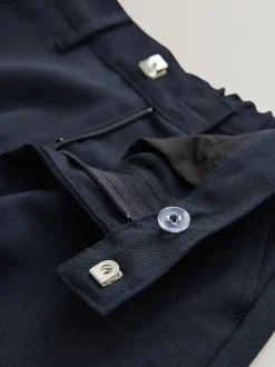 Next Plus Waist School Formal Trousers (3-17yrs) Navy