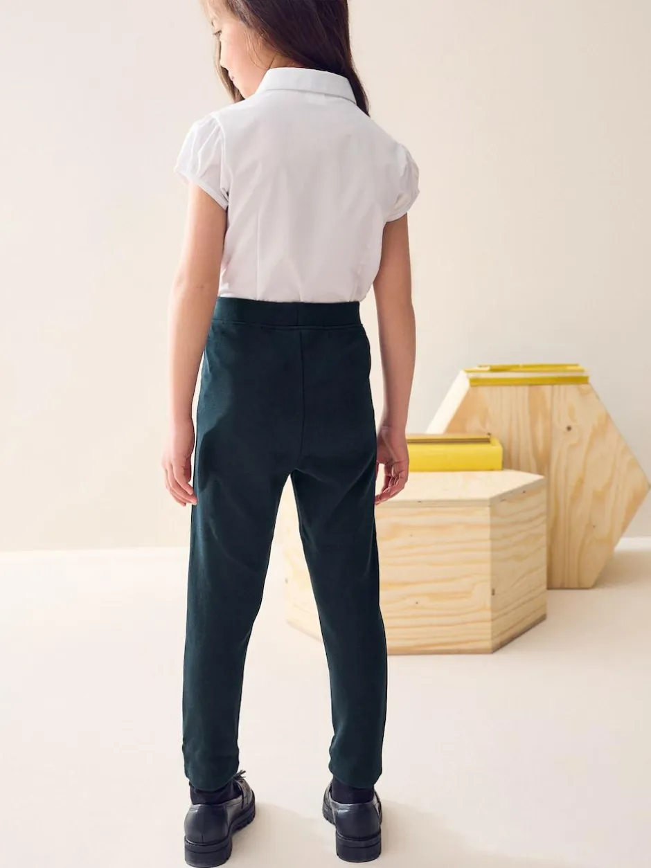 Next Pull-On Cotton Rich Stretch School Trousers (3-16yrs) Navy Outlet