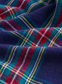 Next Long Sleeve Christmas Check Shirt (3mths-10yrs) Navy Red Outlet