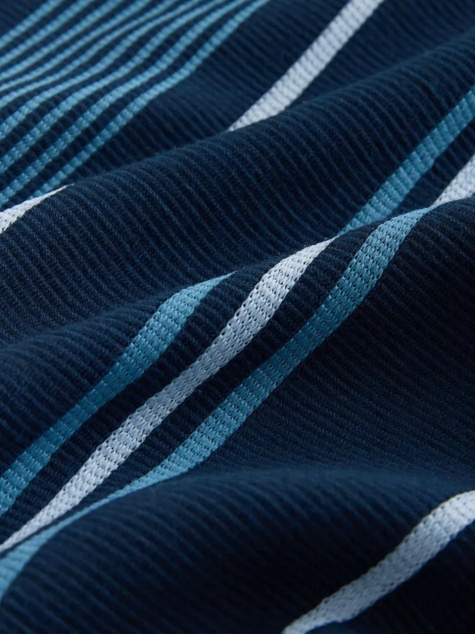 Next Regular Fit Stripe Short Sleeve Jersey Shirt Navy Hot