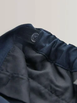 Next Regular Leg Pull On Waist School Trousers 5 Pack (3-17yrs) Navy