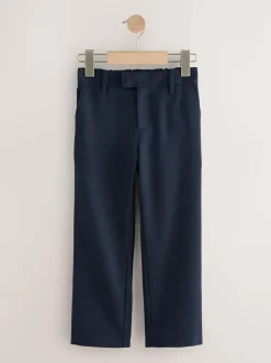 Next Regular Length Standard Waist School Trousers (3-17yrs) Navy New