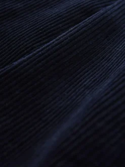 Next Regular Tapered Fit Corduroy Single Pleated Trousers Navy Best