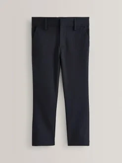 Next Regular Waist School Formal Stretch Skinny Trousers (3-17yrs) Navy