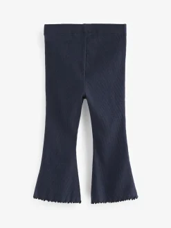 Next Navy Rib Flare Leggings (3mths-7yrs)