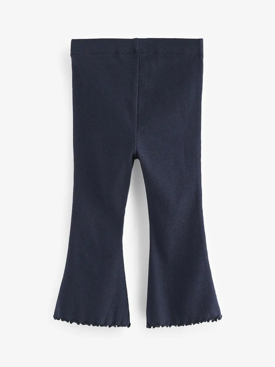 Next Navy Rib Flare Leggings (3mths-7yrs)