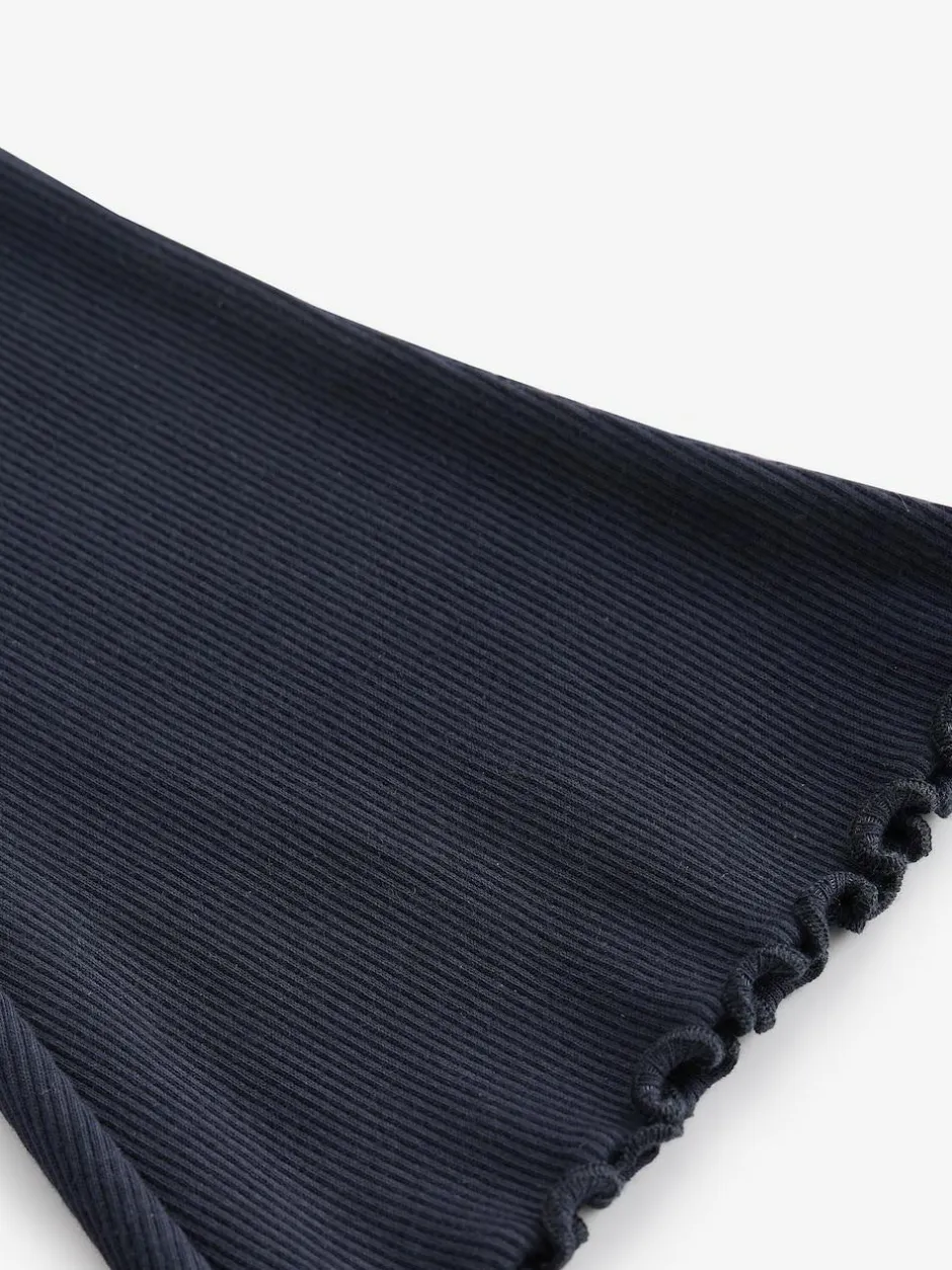 Next Navy Rib Flare Leggings (3mths-7yrs)