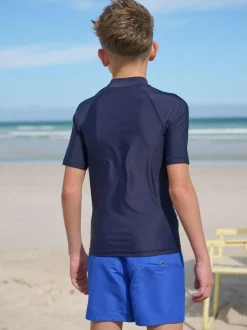 Next Navy Short Sleeve Rash Vest (1.5-16yrs) Online