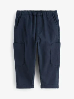 Next Side Pocket Pull On Trousers (3mths-7yrs) Navy Outlet