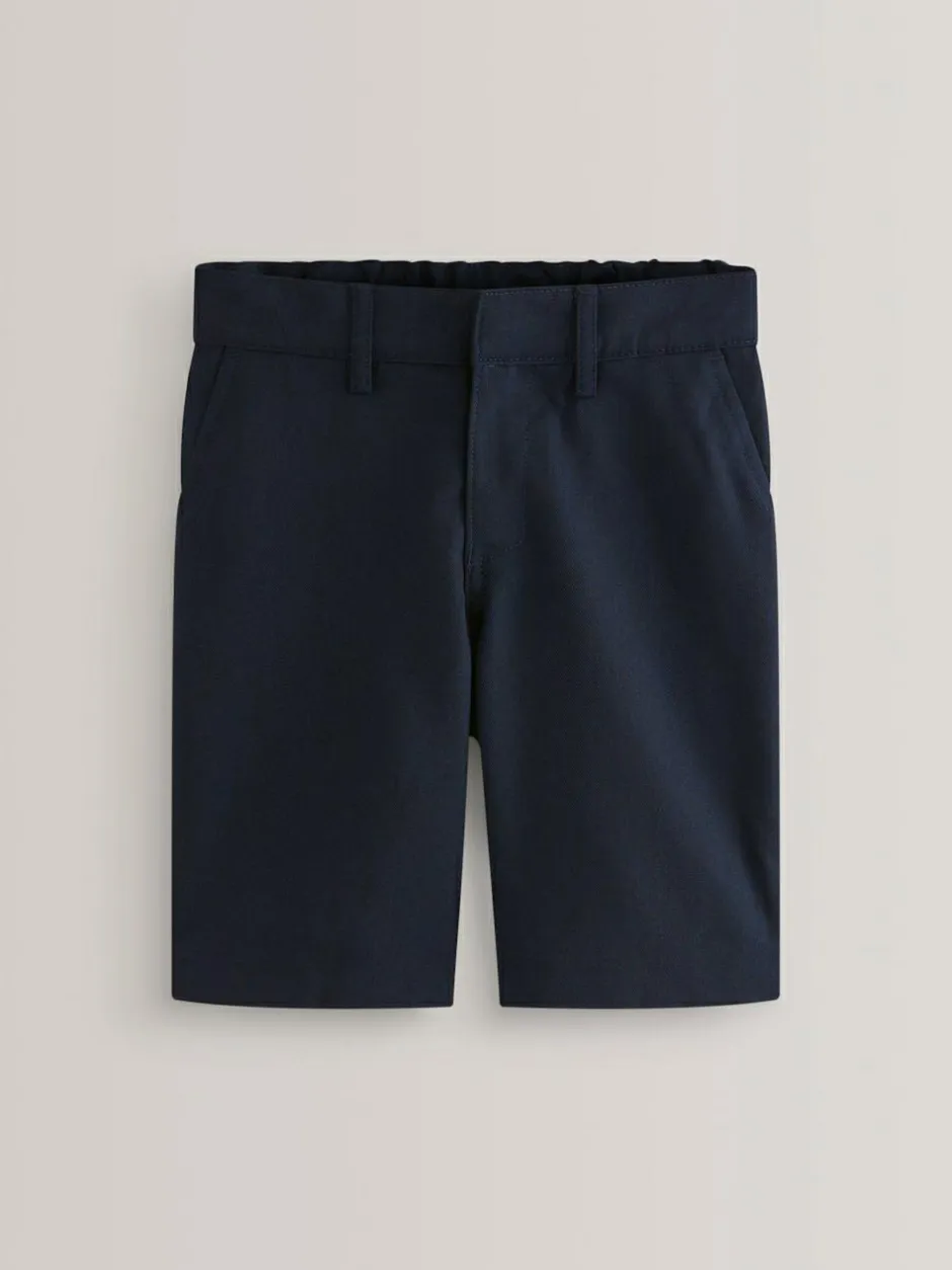 Next Single Flat Front School Shorts (3-14yrs) Navy Hot
