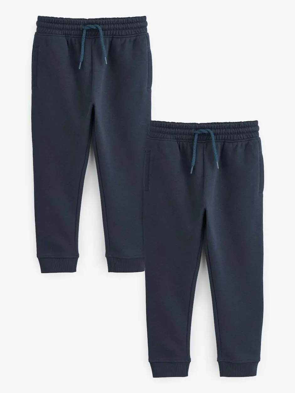 Next Skinny Fit Joggers 2 Pack (3-16yrs) Navy Online