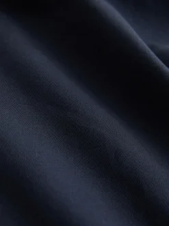 Next Slim Fit Pleated Stretch Chinos Trousers With Elasticated Waist Navy Best