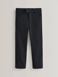 Next Slim Waist School Formal Stretch Skinny Trousers (3-17yrs) Navy Clearance