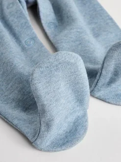 Next Navy Smart Bow Tie Baby Sleepsuit (0mths-2yrs) Outlet