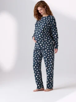 Next Navy Spot Maternity Long Sleeve Pyjamas Best