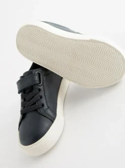 Next Standard Fit (F) Touch Fastening Elastic Lace Trainers Navy