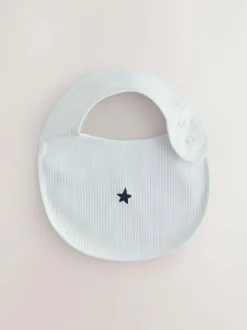 Next Navy Star Baby Bibs 5 Pack