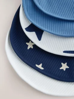 Next Navy Star Baby Bibs 5 Pack