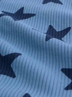 Next Navy Star Long Sleeve Bodysuits 5 Pack Outlet