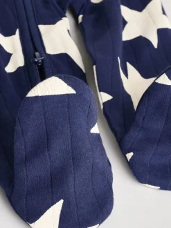 Next Navy Star Sleepsuits 3 Pack (0mths-2yrs) Clearance