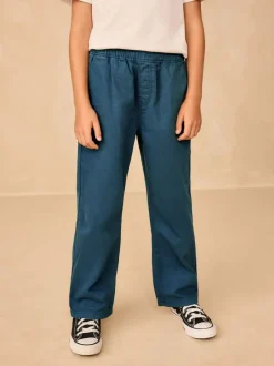 Next Wide Fit Pull On Twill Jeans (3-16yrs) Navy