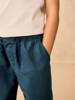 Next Wide Fit Pull On Twill Jeans (3-16yrs) Navy