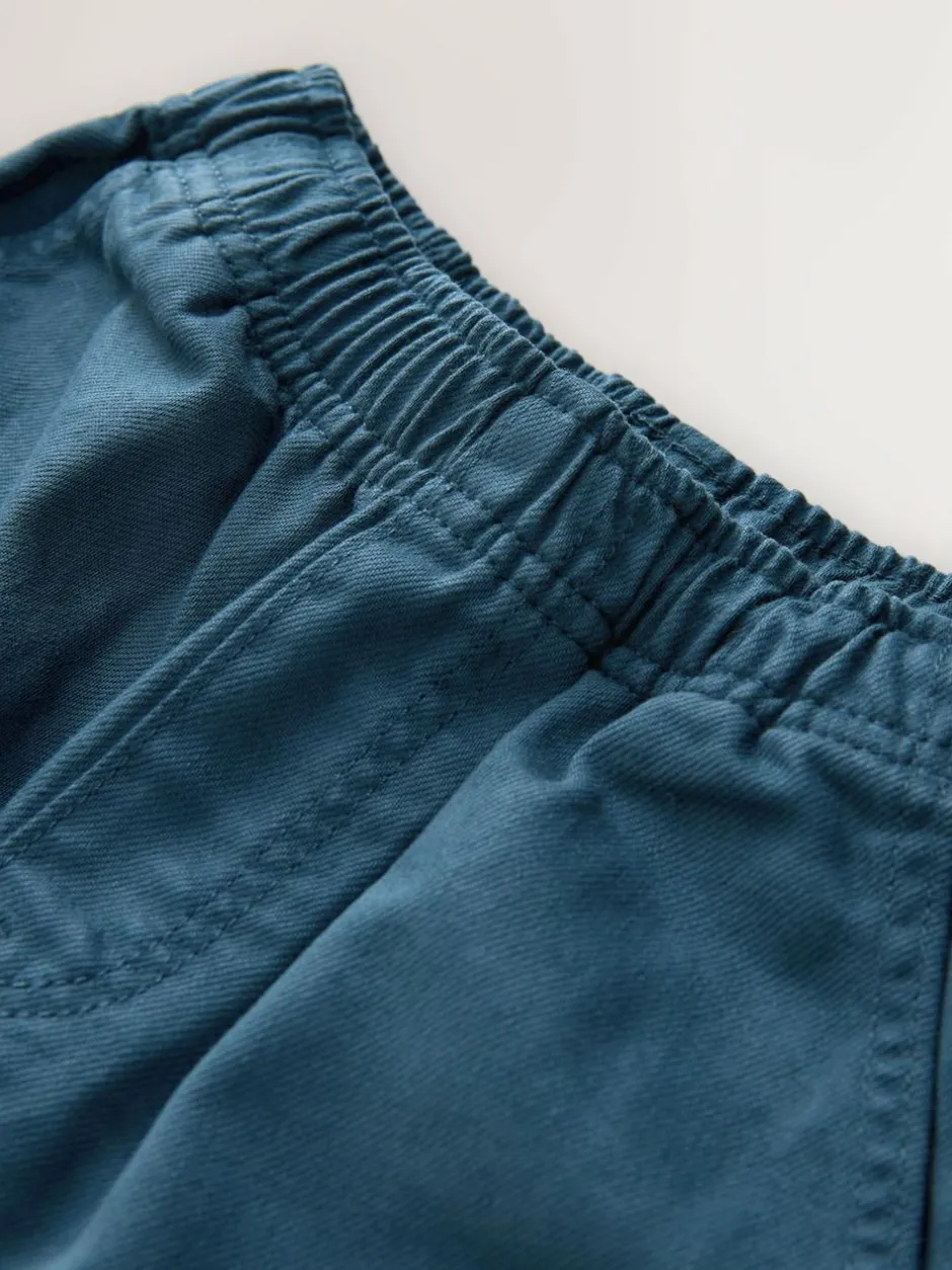 Next Wide Fit Pull On Twill Jeans (3-16yrs) Navy