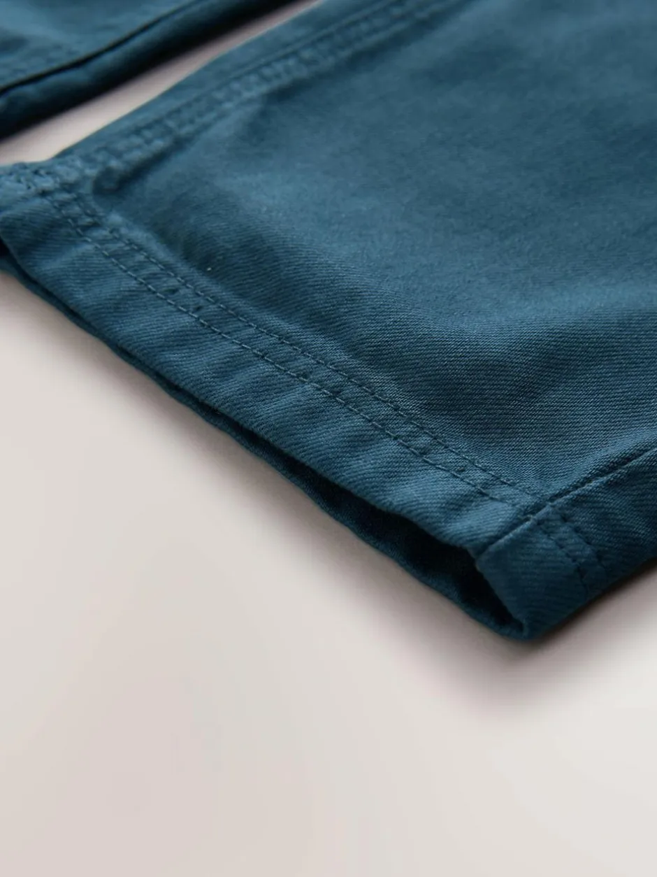 Next Wide Fit Pull On Twill Jeans (3-16yrs) Navy