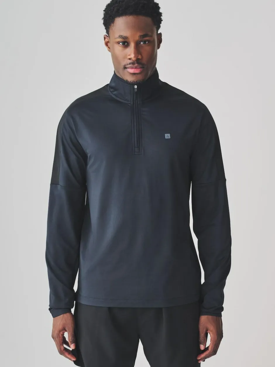 Next Zip Neck Active Training Top Navy Best