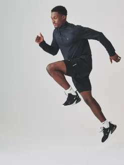 Next Zip Neck Active Training Top Navy Best