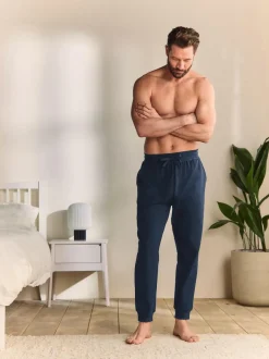 Next Cuffed Loopback Soft Touch Cuffed Joggers NavyBlue New