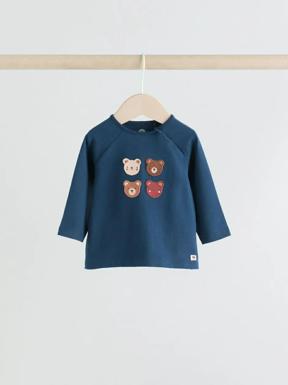 Next Navy/Brown Bear Tops and Leggings 6 Piece Baby Set (0mths-3yrs) Sale