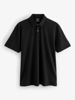 Next Navy/Brown/Grey/White/Sage Green Regular Fit Short Sleeve Jersey Polo Shirts 5 Pack Sale