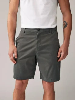 Next Loose Fit Stretch Chino Shorts 2 Pack Navy/Charcoal Outlet