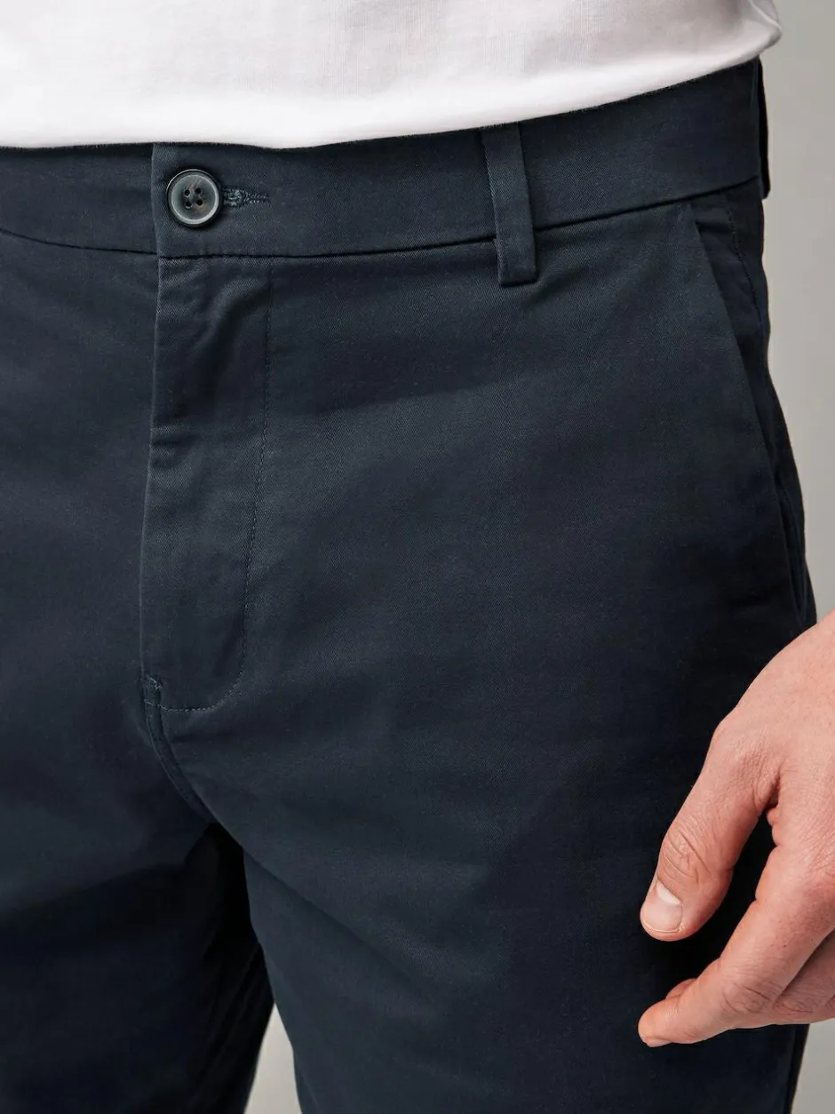 Next Loose Fit Stretch Chino Shorts 2 Pack Navy/Charcoal Outlet