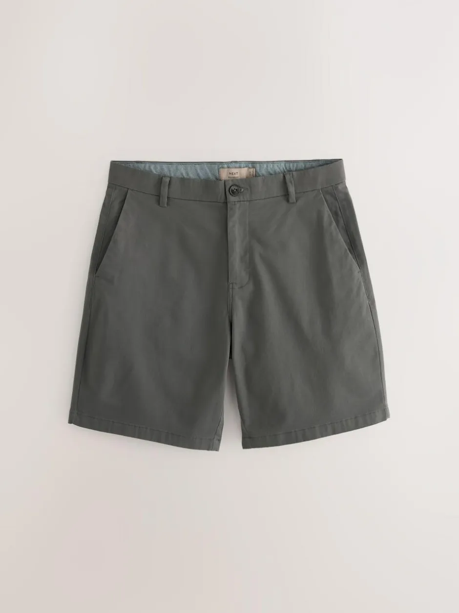 Next Loose Fit Stretch Chino Shorts 2 Pack Navy/Charcoal Outlet