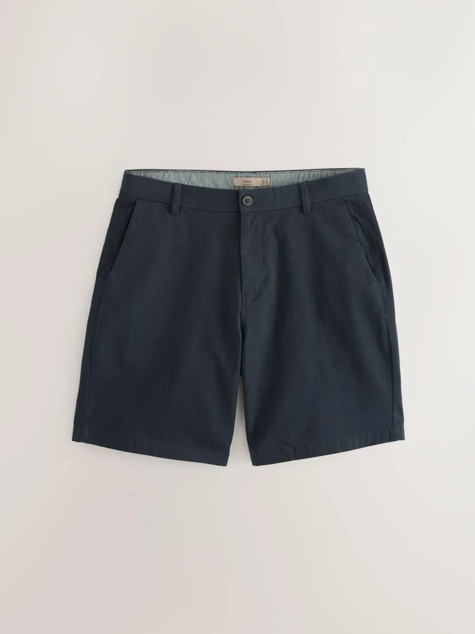 Next Loose Fit Stretch Chino Shorts 2 Pack Navy/Charcoal Outlet
