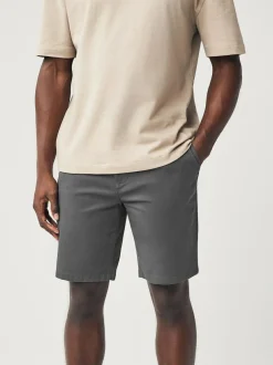 Next Slim Fit Stretch Chino Shorts 2 Pack Navy/Charcoal Online