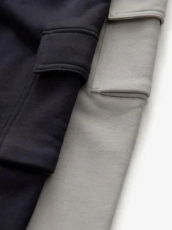 Next Slim Fit Cargo Joggers 2 Pack (3-16yrs) Navy/Grey Hot