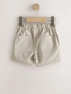 Next Navy/Stone/Chambray Blue Pull On Shorts 3 Pack (3mths-7yrs) Online